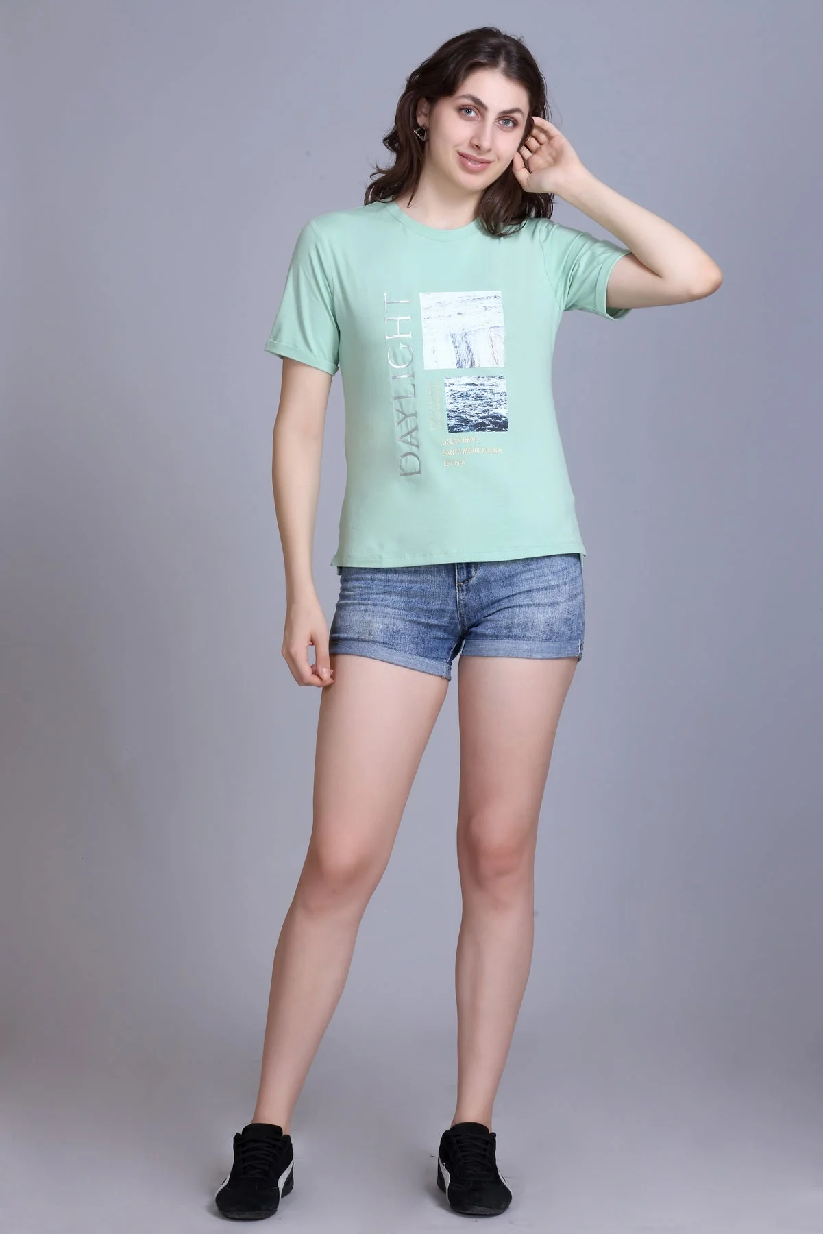 Women's Crew-Neck Graphic Tee - Image 7