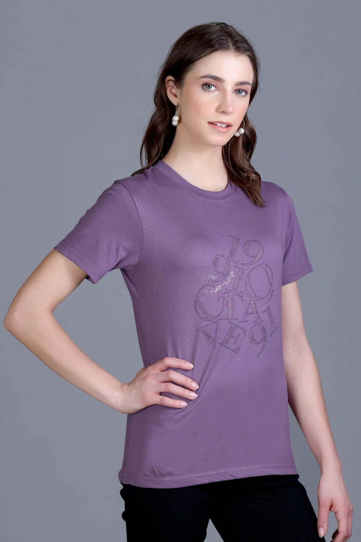 Women's Crew-Neck Graphic Tee - Image 11