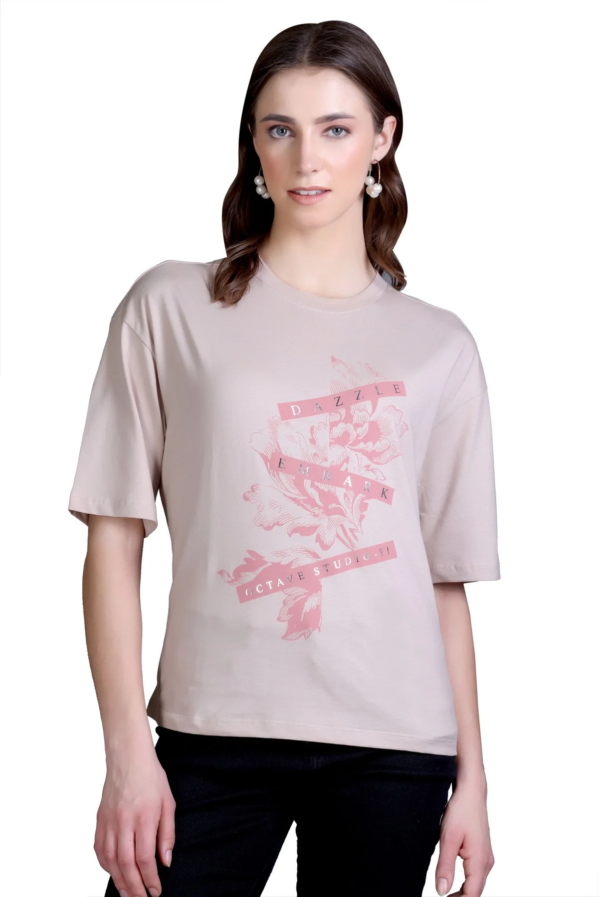 Women's Crew-Neck Graphic Tee - Image 6