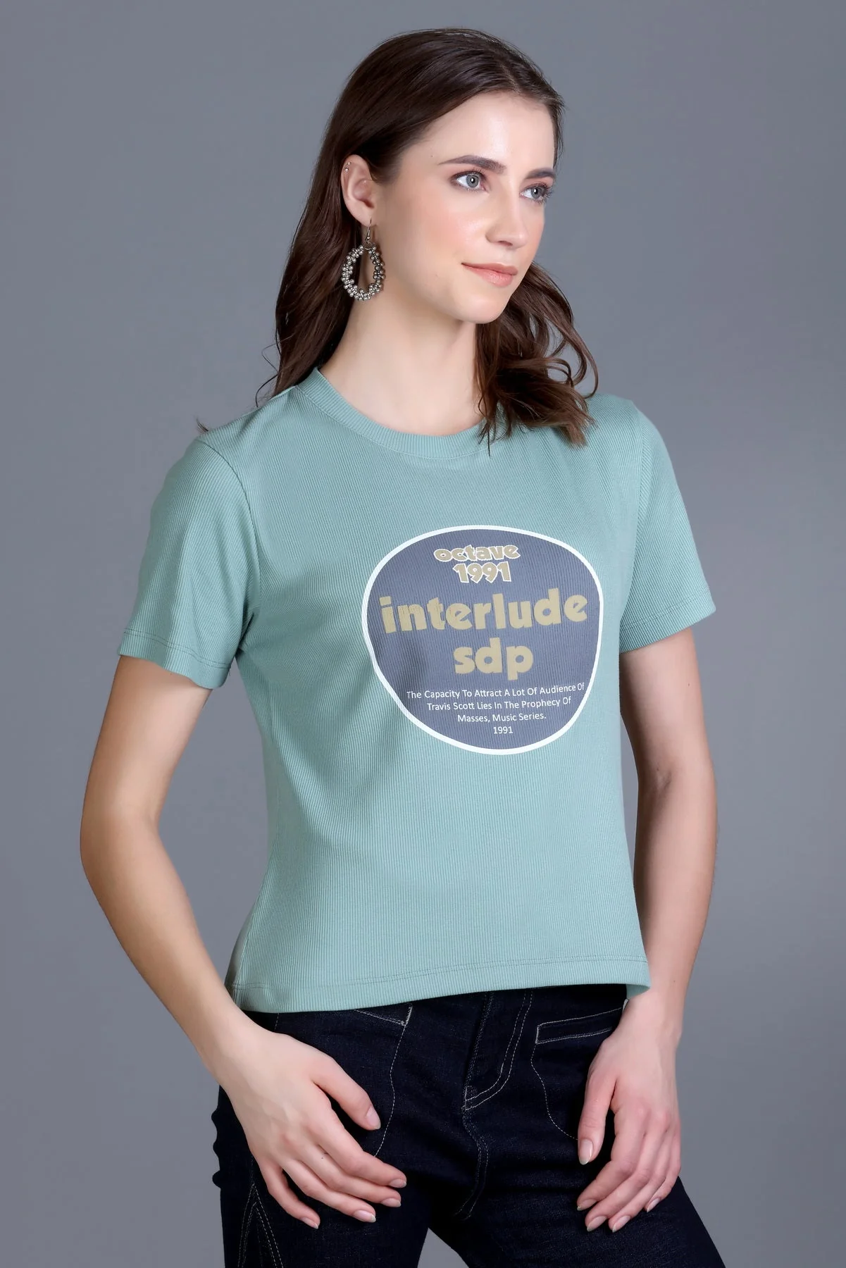 Women's Crew-Neck Graphic Tee - Image 2
