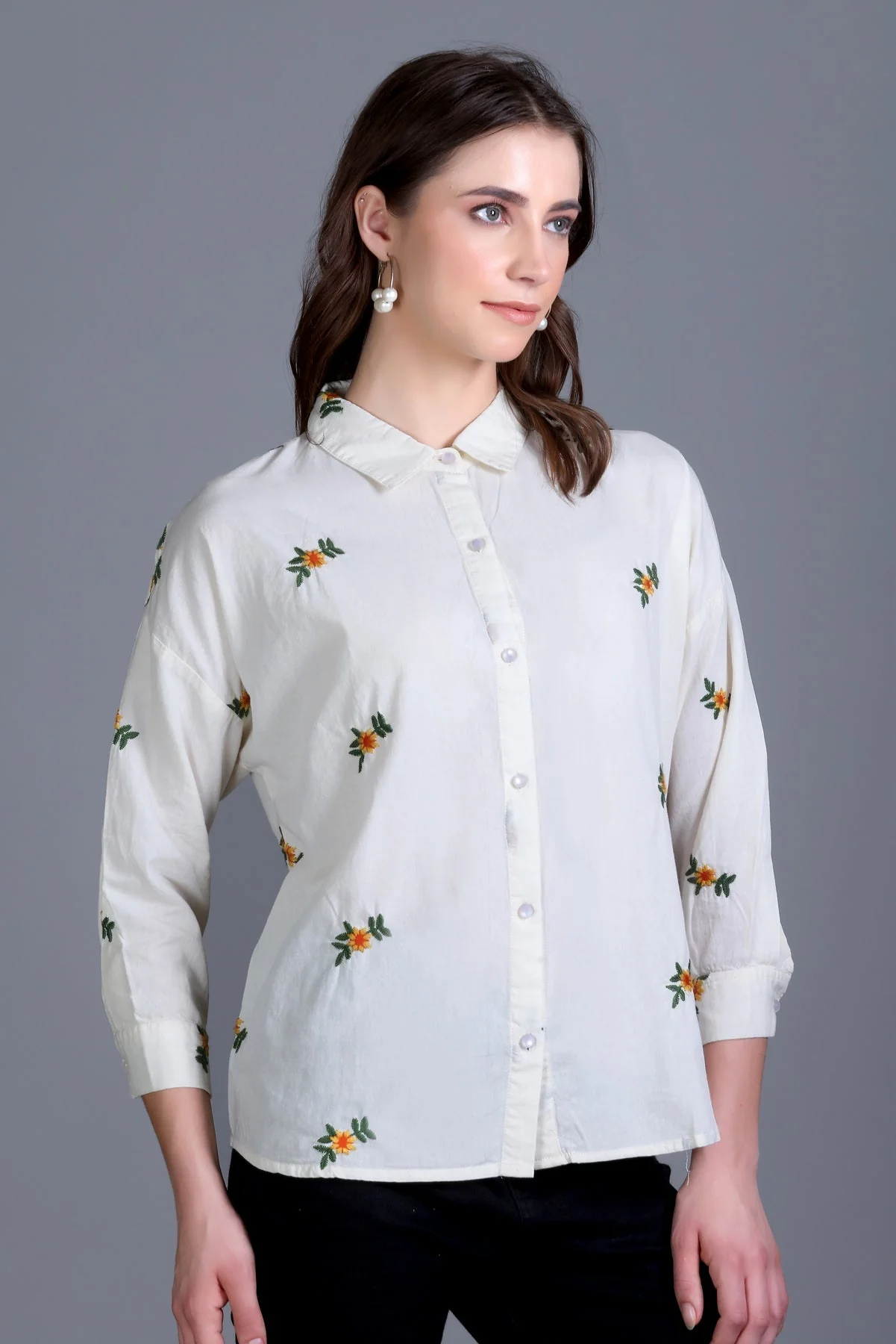 Women's Floral Print Shirt - Image 8