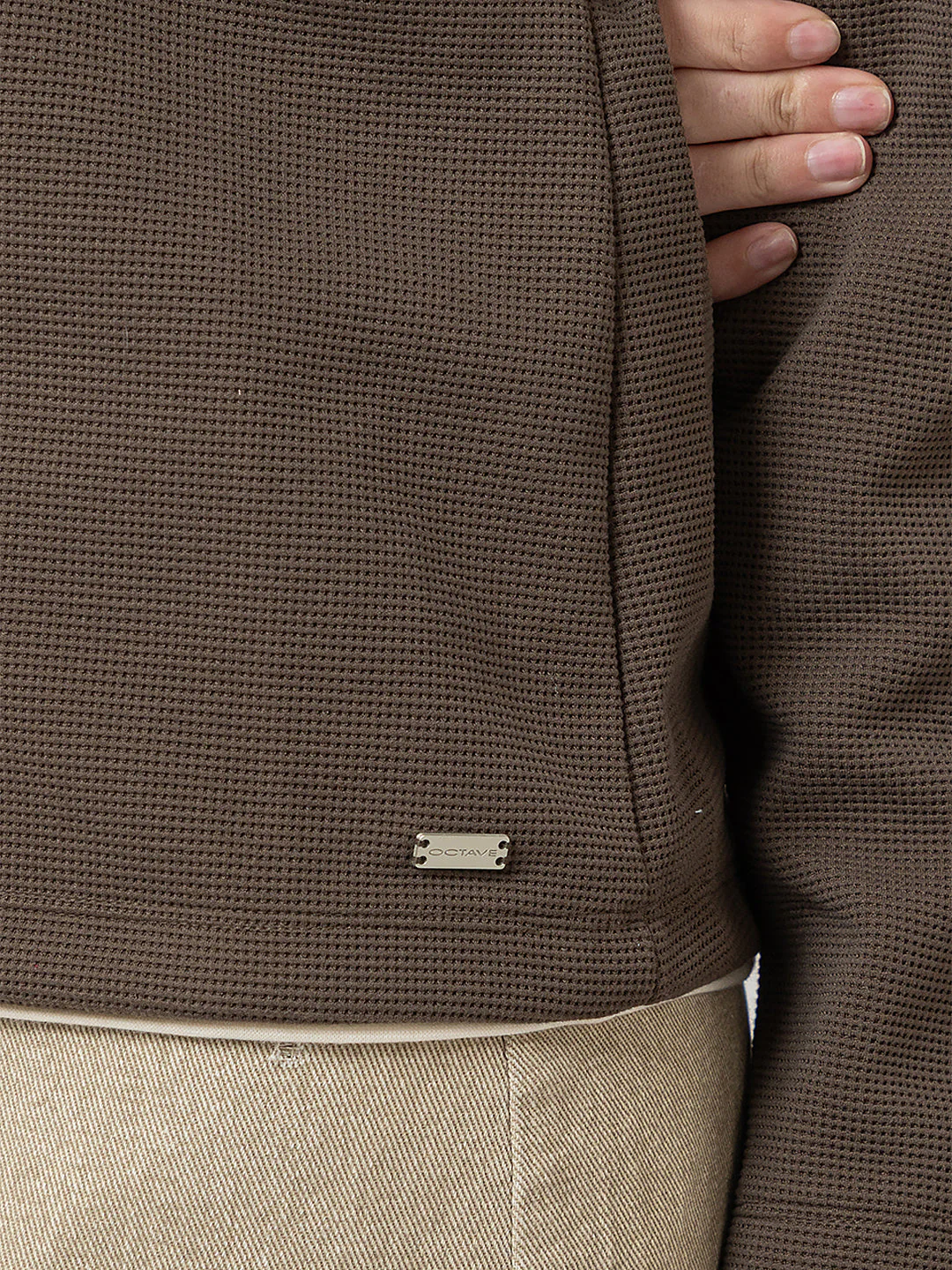 Women's Henley Neck Sweatshirt - Image 3