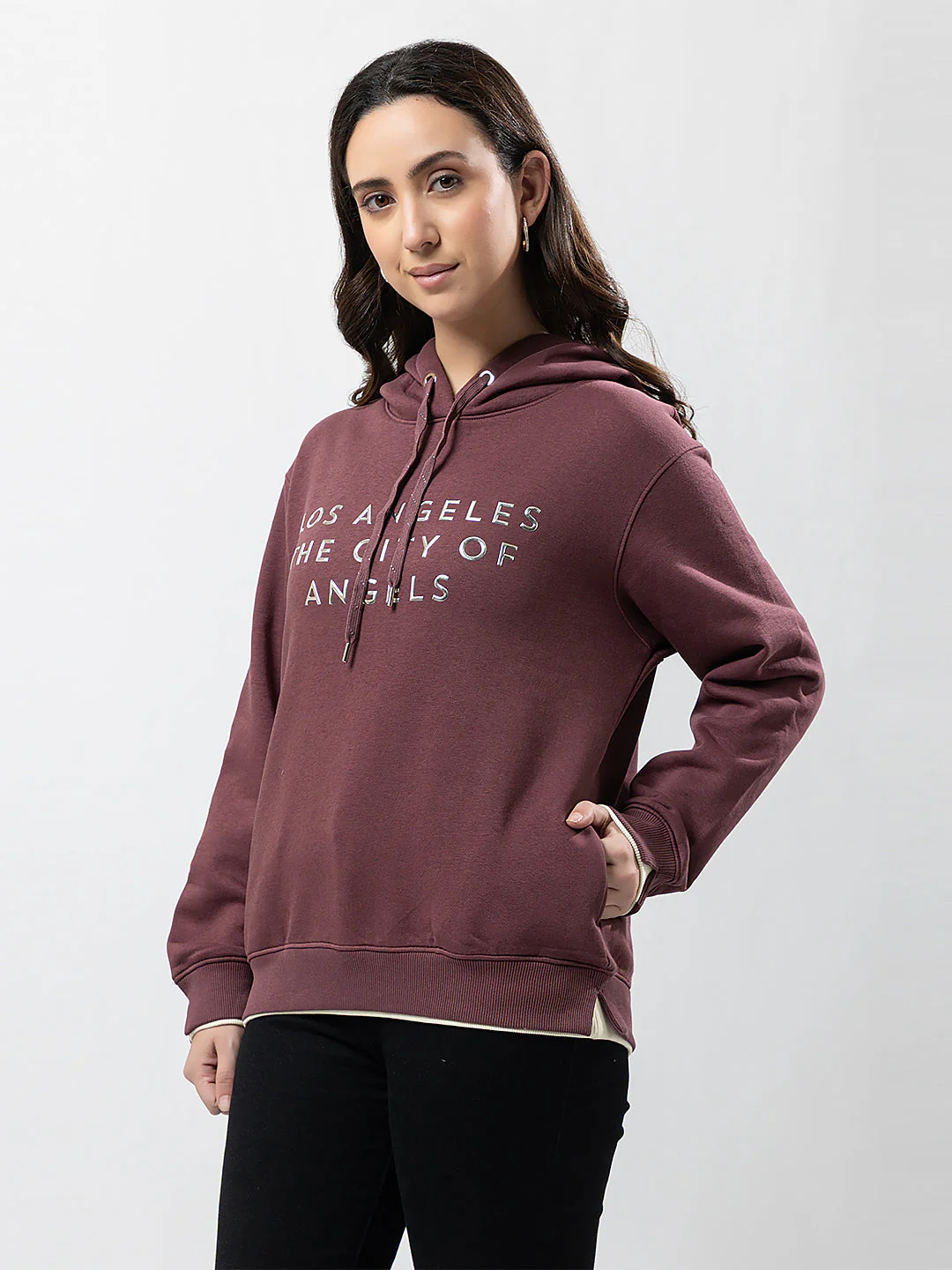 Women's Hooded Graphic Sweatshirt - Image 2