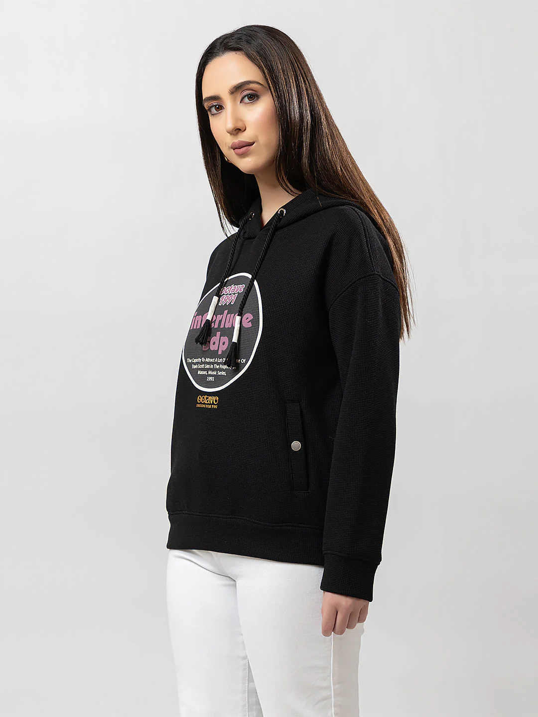 Women's Hooded Graphic Sweatshirt - Image 4