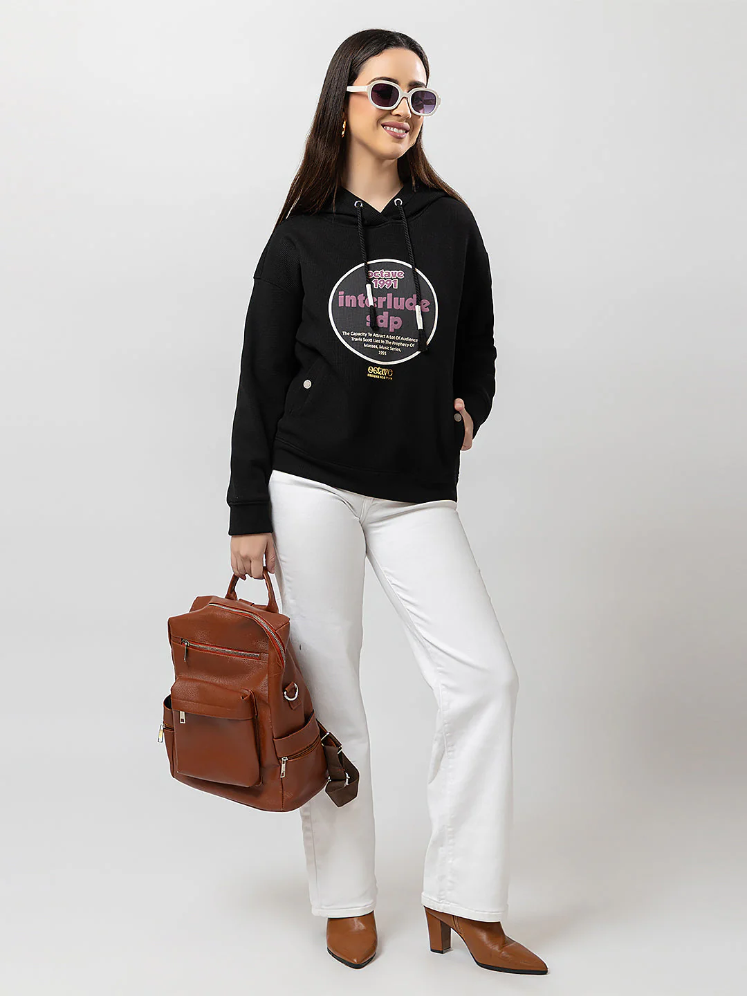 Women's Hooded Graphic Sweatshirt - Image 7