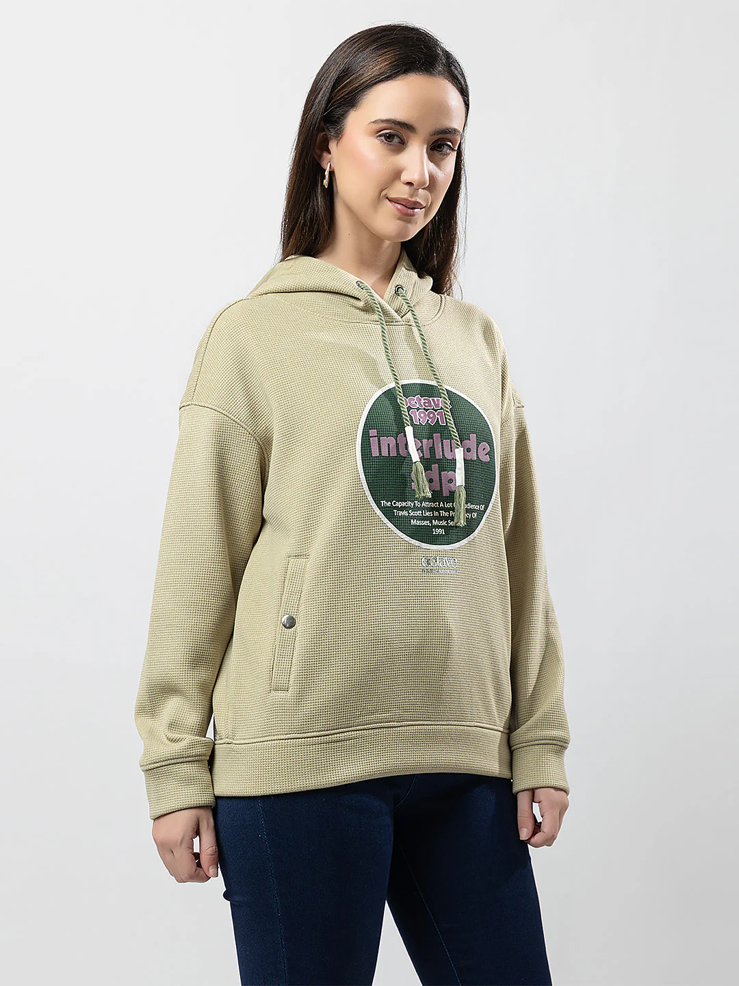 Women's Hooded Graphic Sweatshirt - Image 2