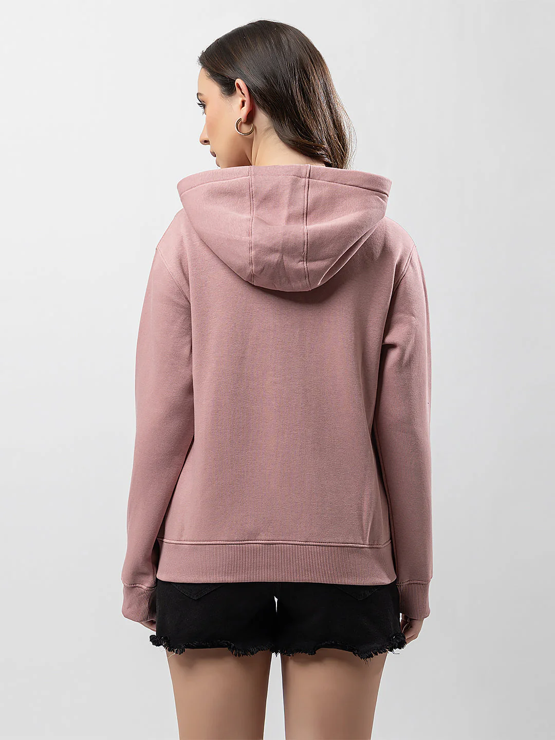 Women's Hooded Zipper Sweatshirt - Image 3