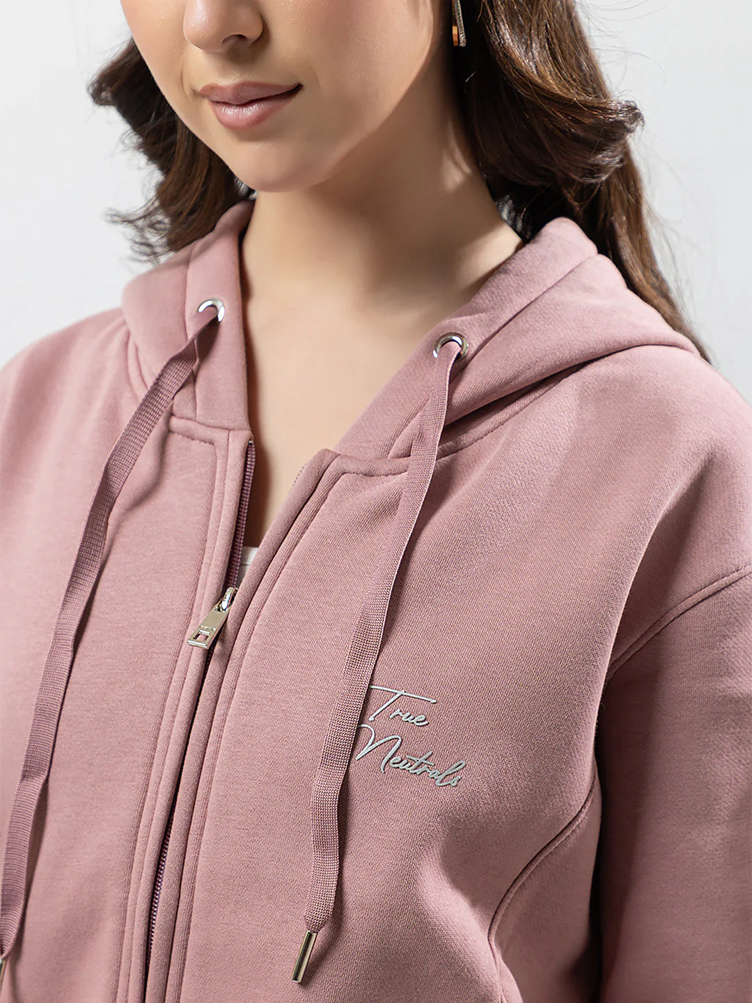Women's Hooded Zipper Sweatshirt - Image 5