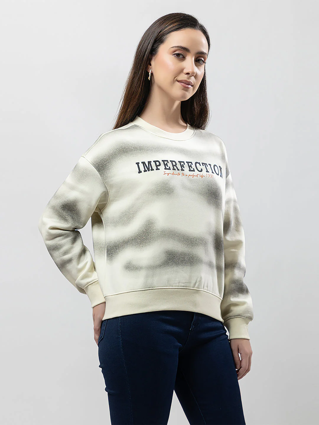 Women's Prined Graphic Sweatshirt - Image 2
