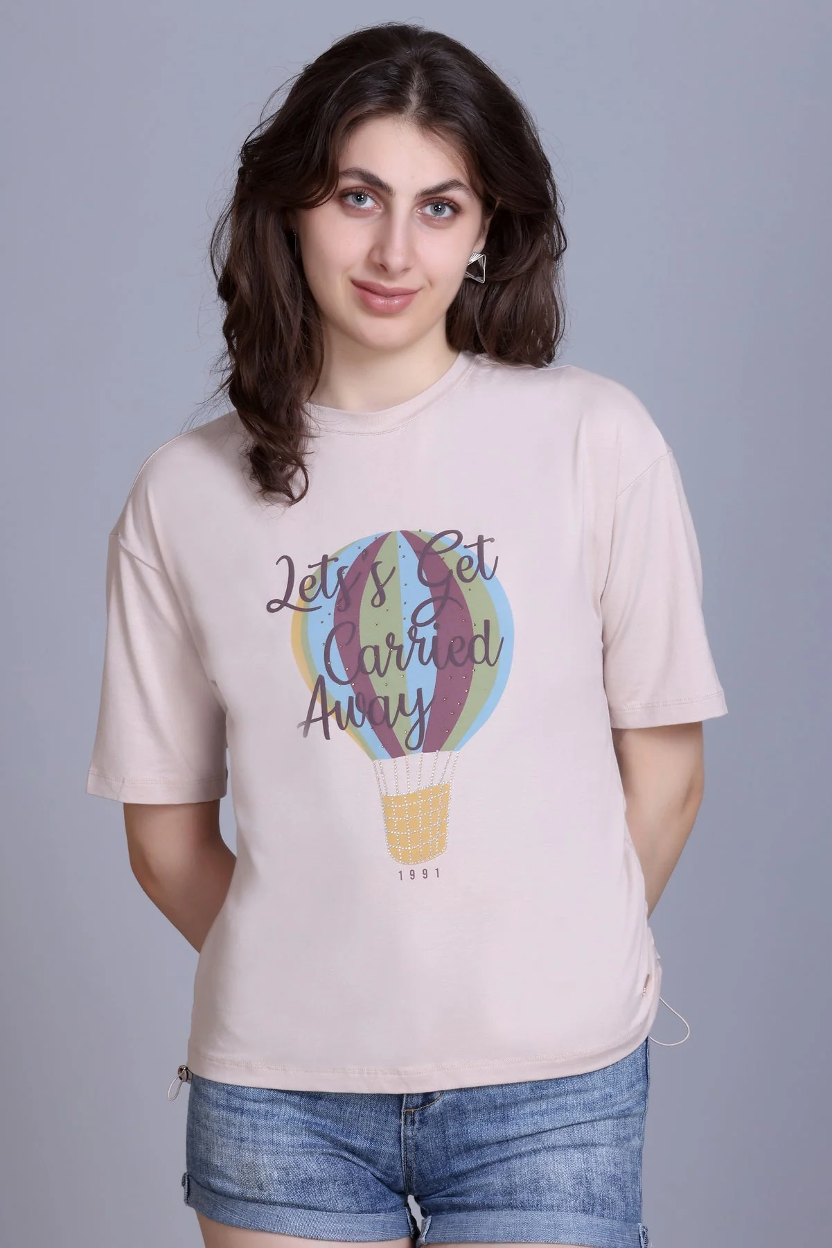 Women's Printed Round-Neck Tee
