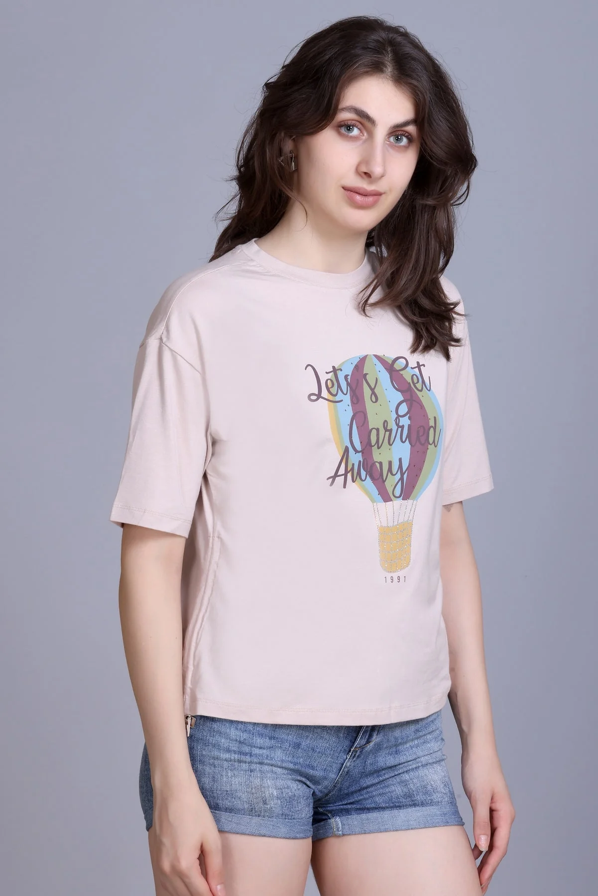 Women's Printed Round-Neck Tee - Image 5
