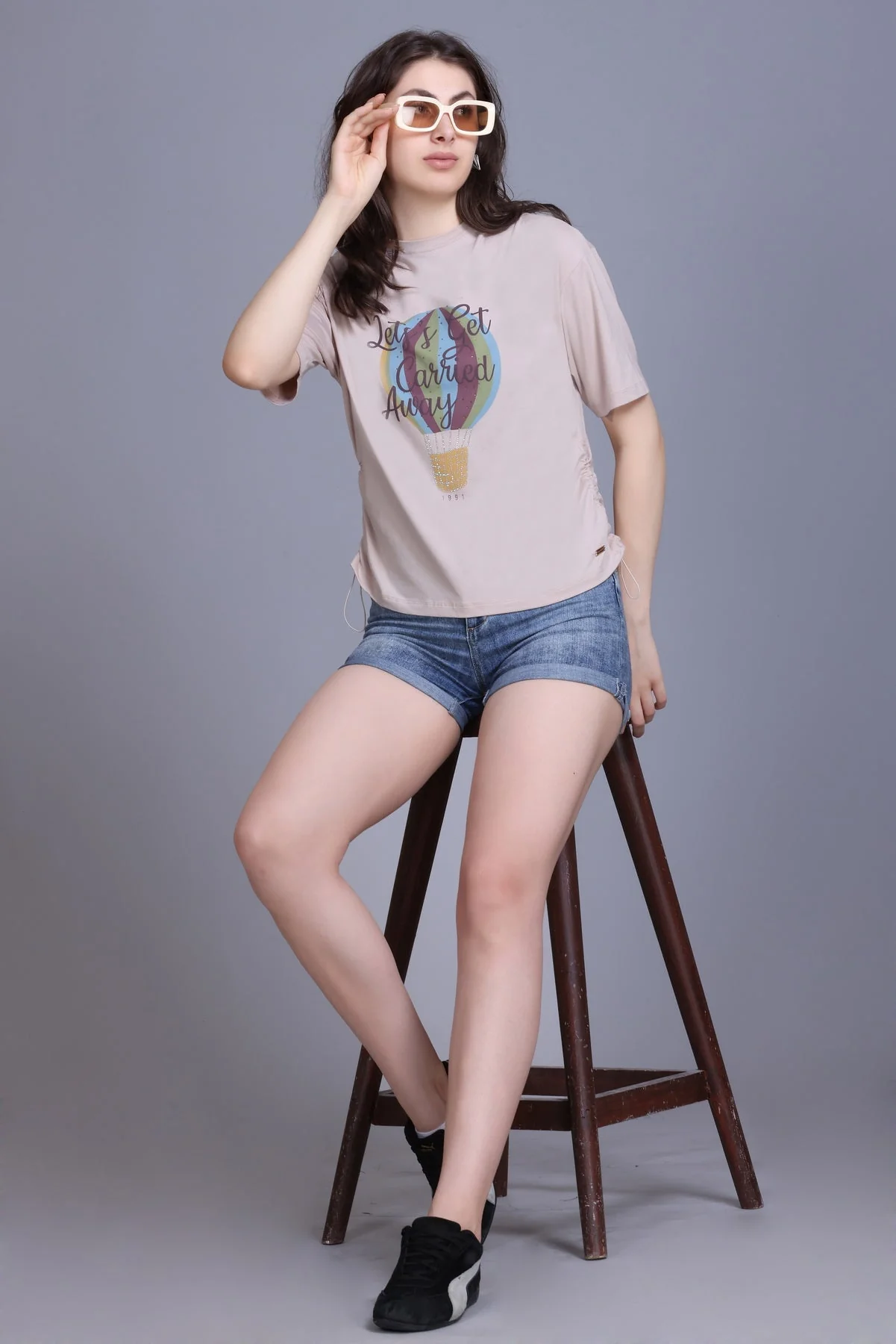 Women's Printed Round-Neck Tee - Image 7