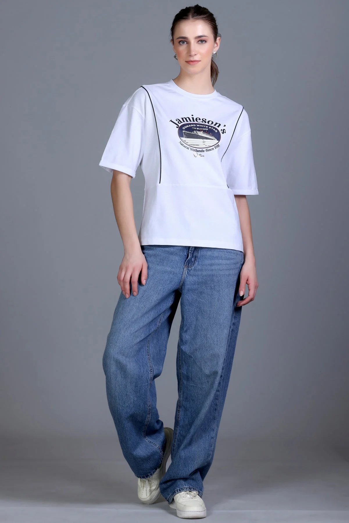 Women's Round-Neck Graphic Tee - Image 12