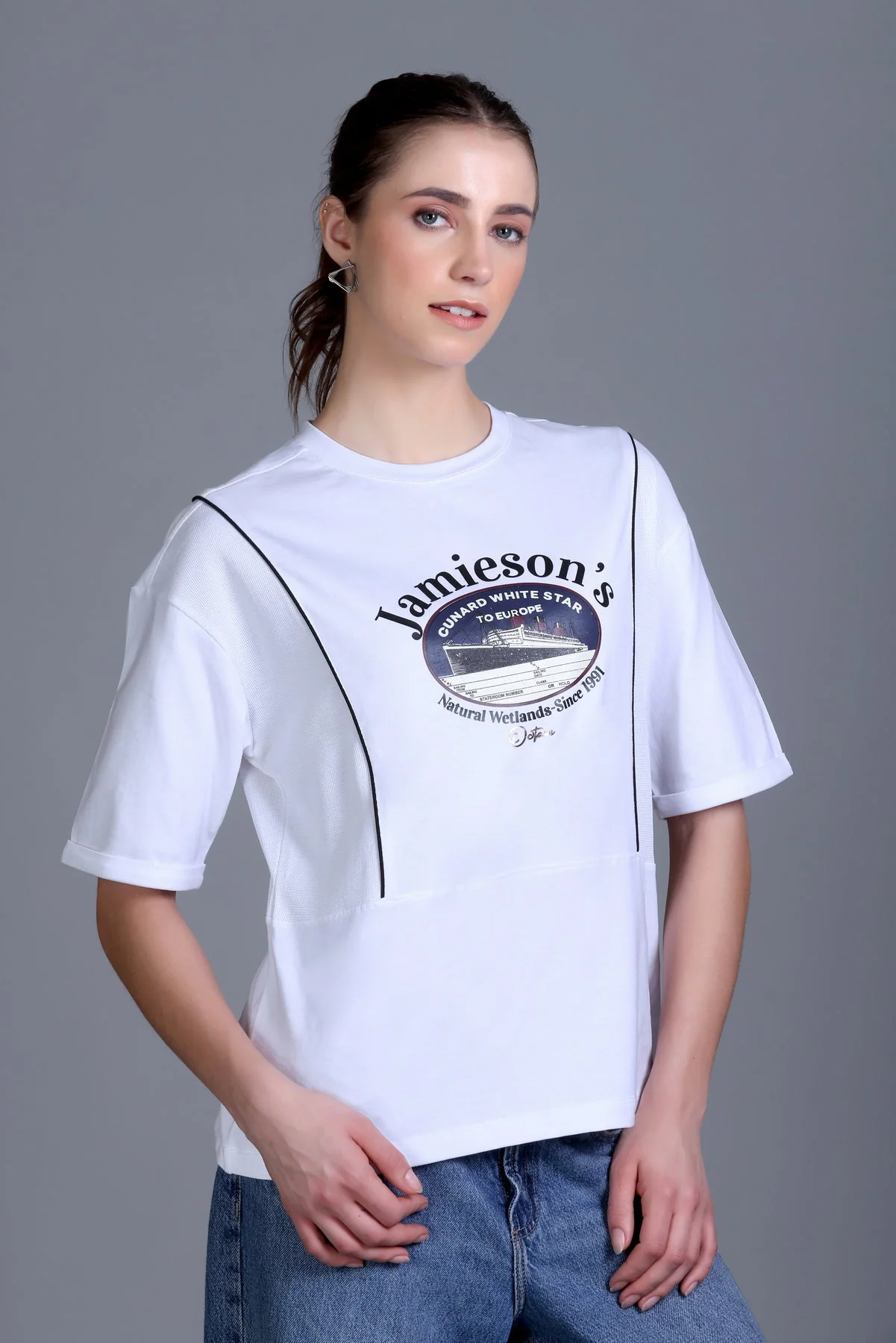 Women's Round-Neck Graphic Tee - Image 13