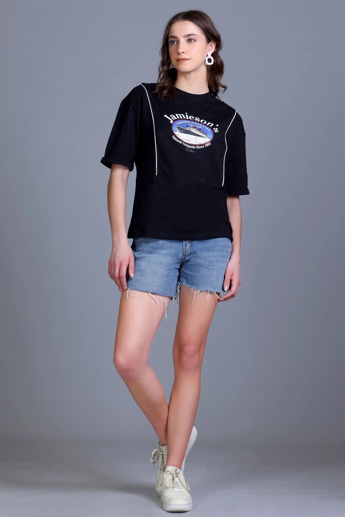 Women's Round-Neck Graphic Tee - Image 7