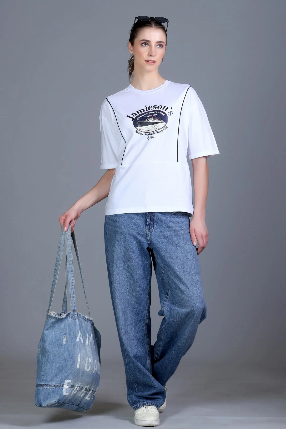 Women's Round-Neck Graphic Tee - Image 9