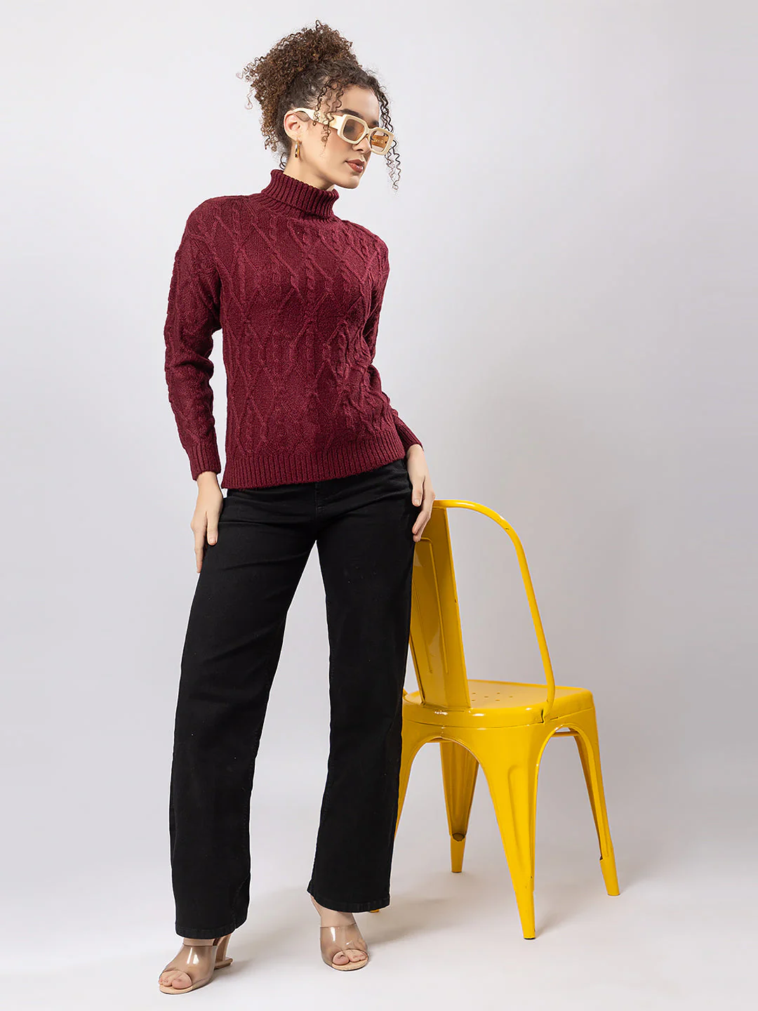 Women's Snug Knitted Sweater - Image 6