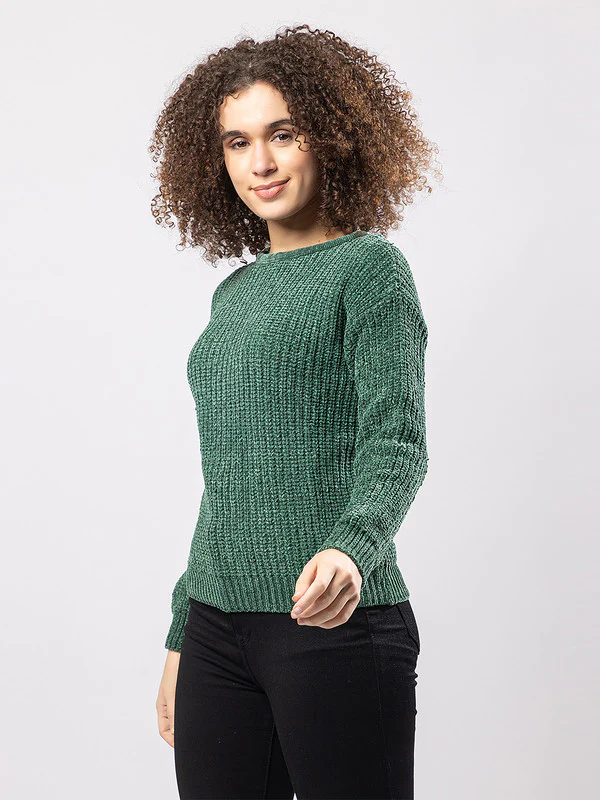 Women's Snug Knitted Sweater - Image 4