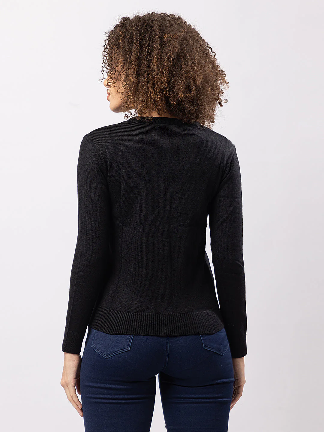 Women's Snug Knitted Sweater - Image 3