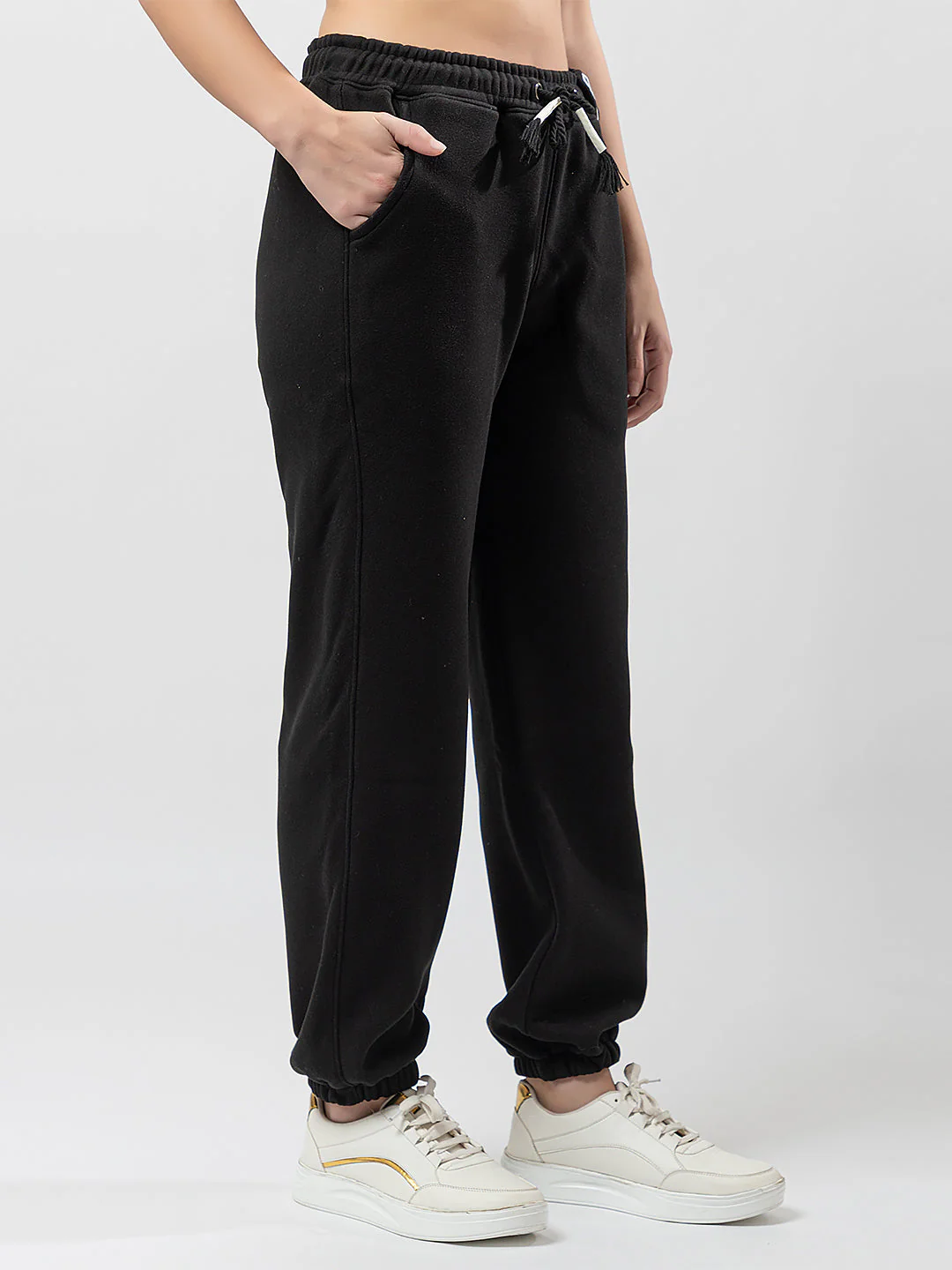 Women's Solid Polyster Pants