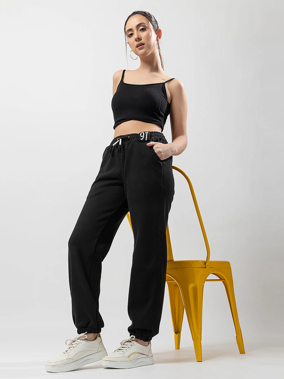 Women's Solid Polyster Pants - Image 6