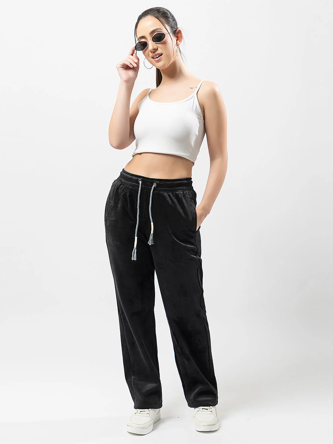 Women's Solid Polyster Pants - Image 7