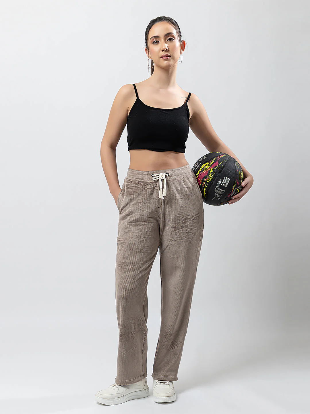 Women's Solid Polyster Pants - Image 7