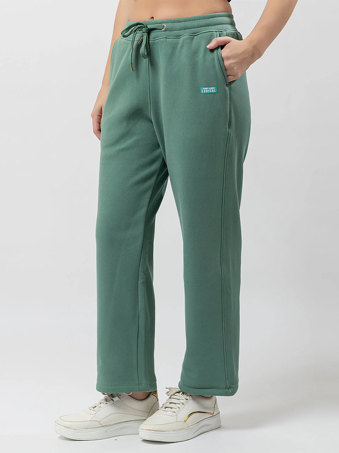 Women's Solid Polyster Pants - Image 2
