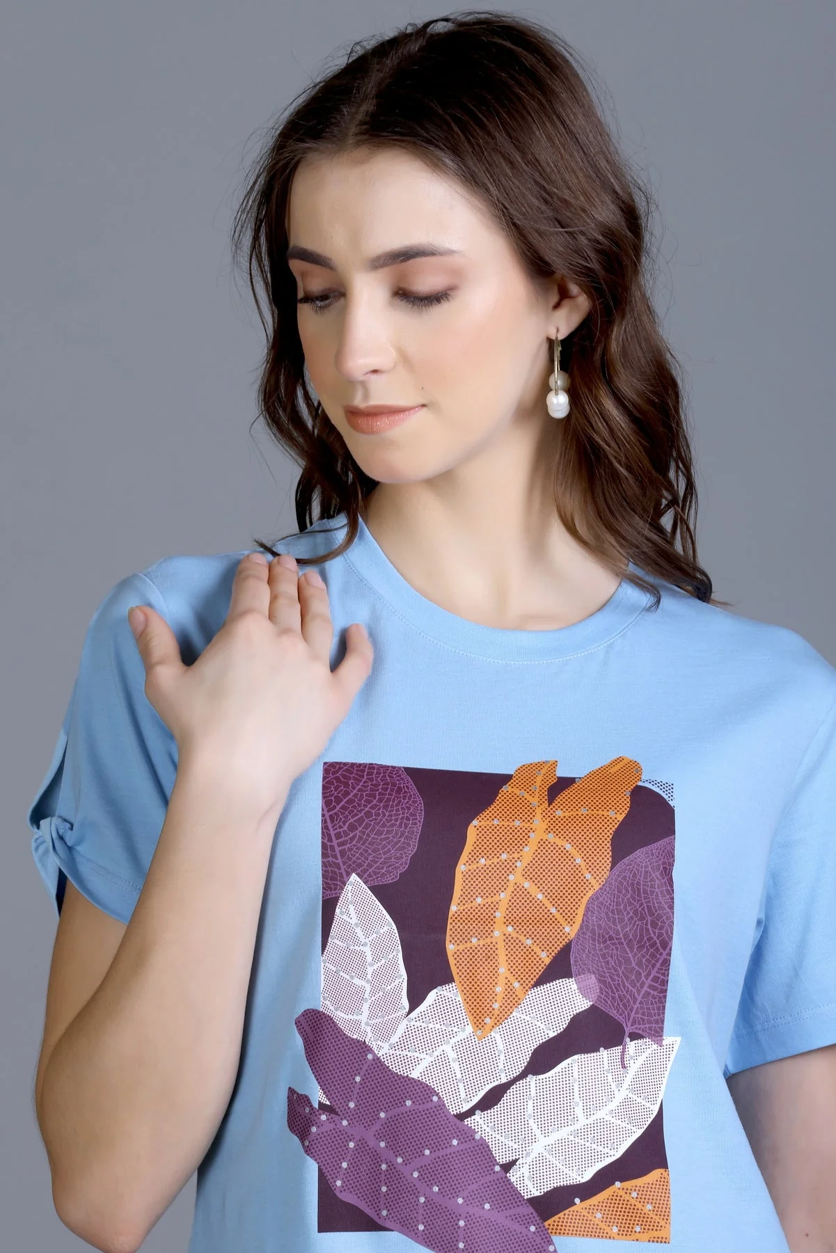 Women's Split-Sleeve Graphic Tee - Image 4