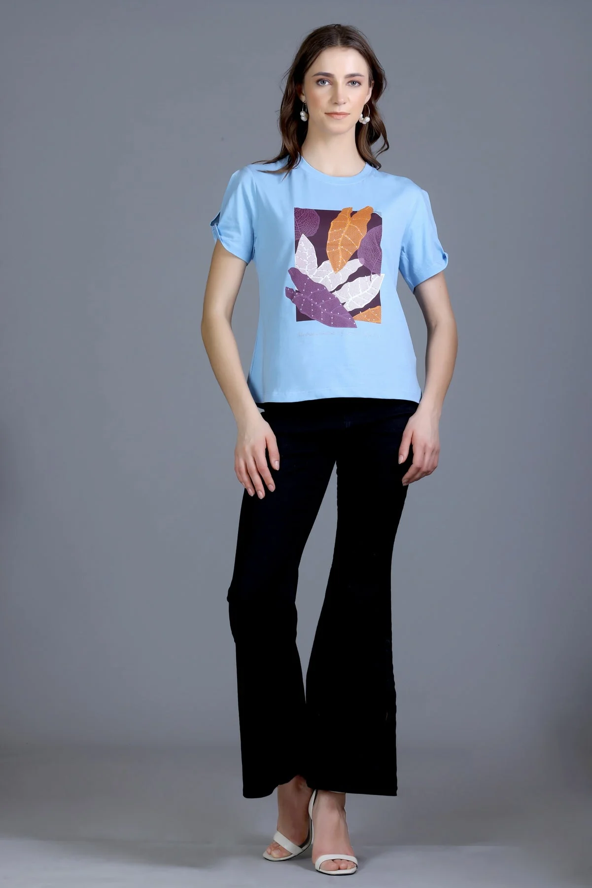 Women's Split-Sleeve Graphic Tee - Image 7