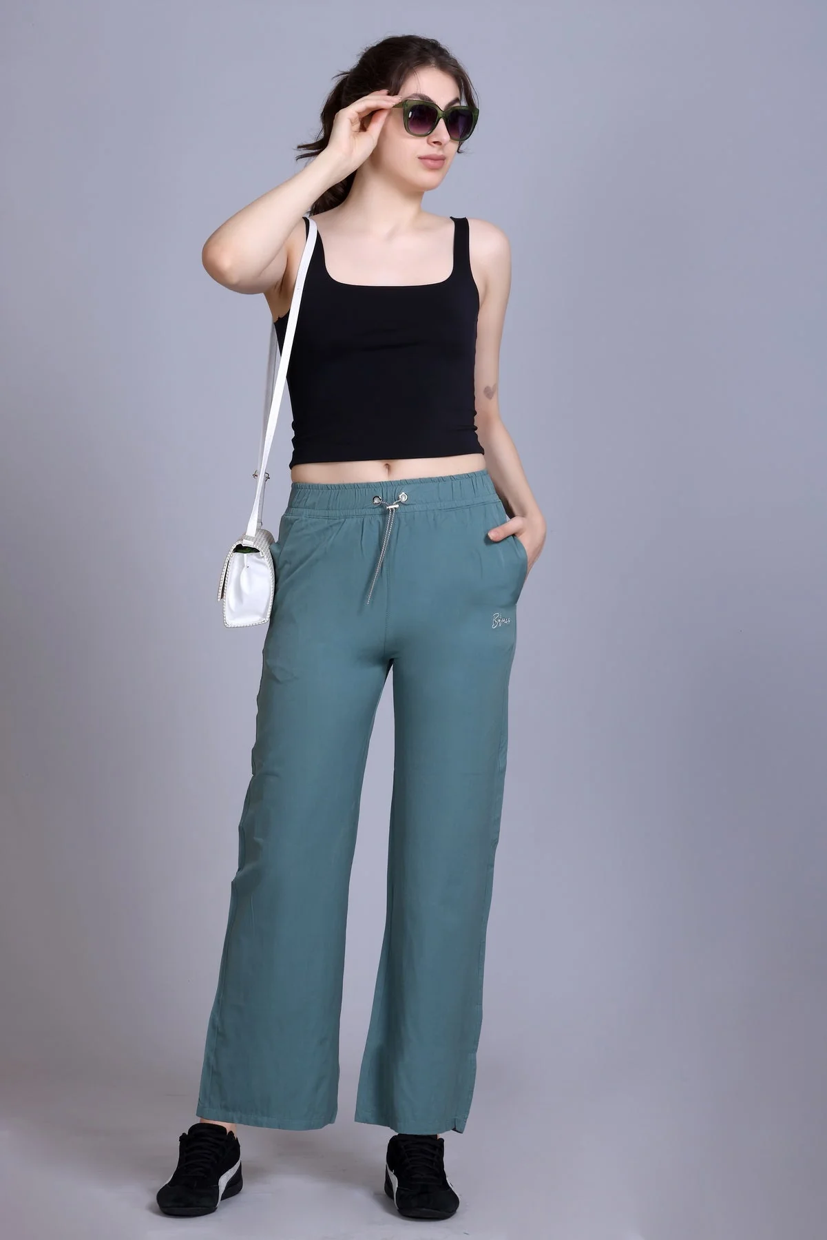 Women's Stretchable Solid Pants