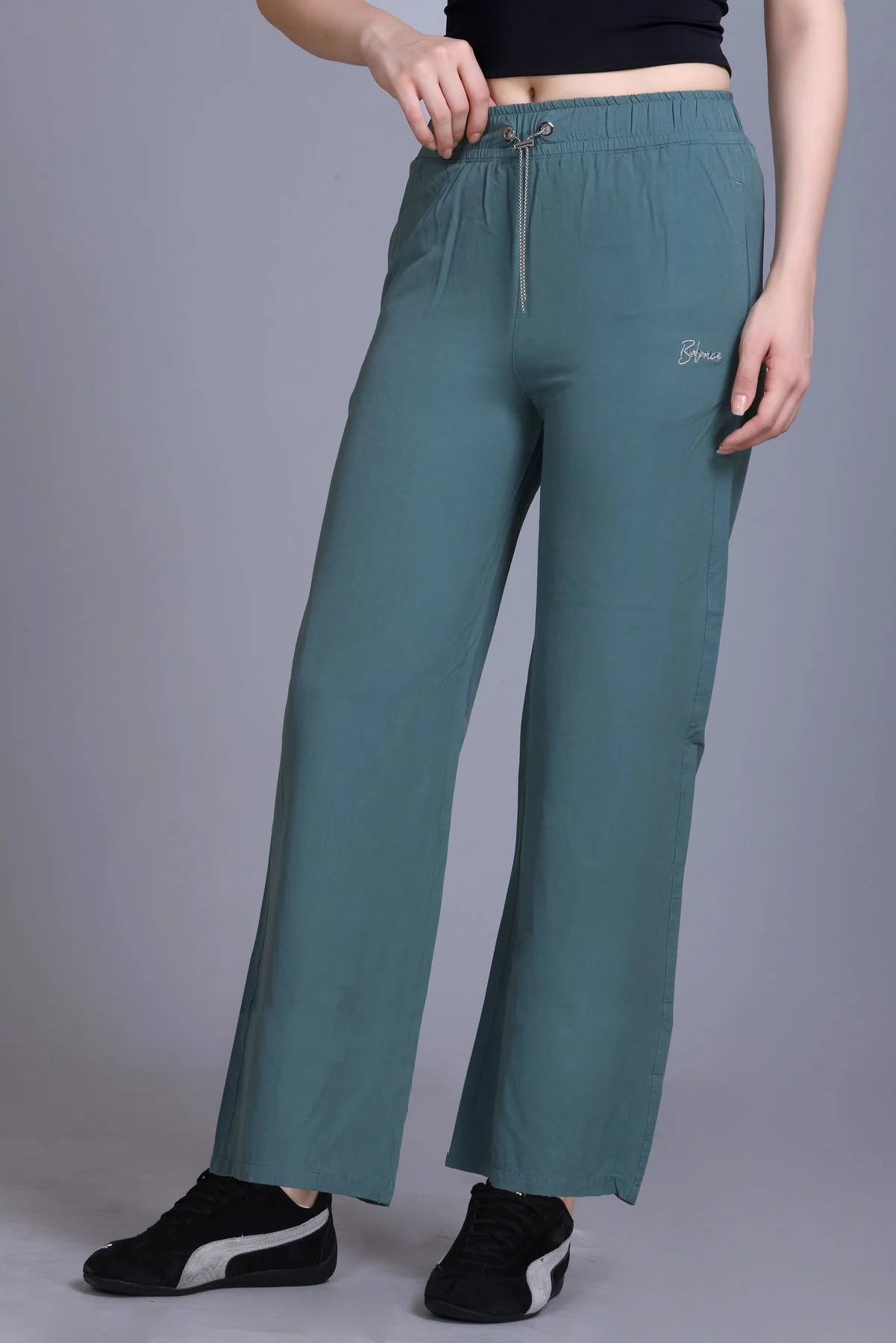 Women's Stretchable Solid Pants - Image 6
