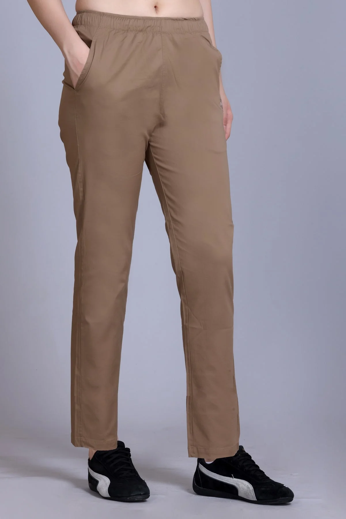 Women's Stretchable Solid Pants