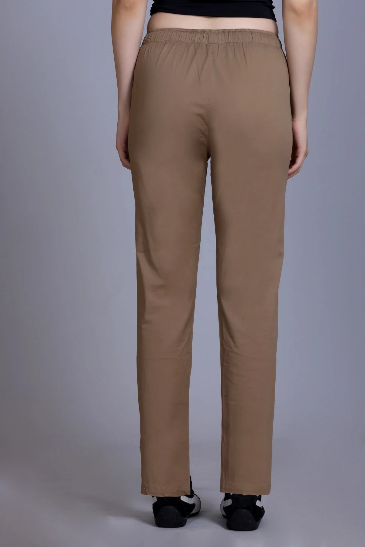 Women's Stretchable Solid Pants - Image 5