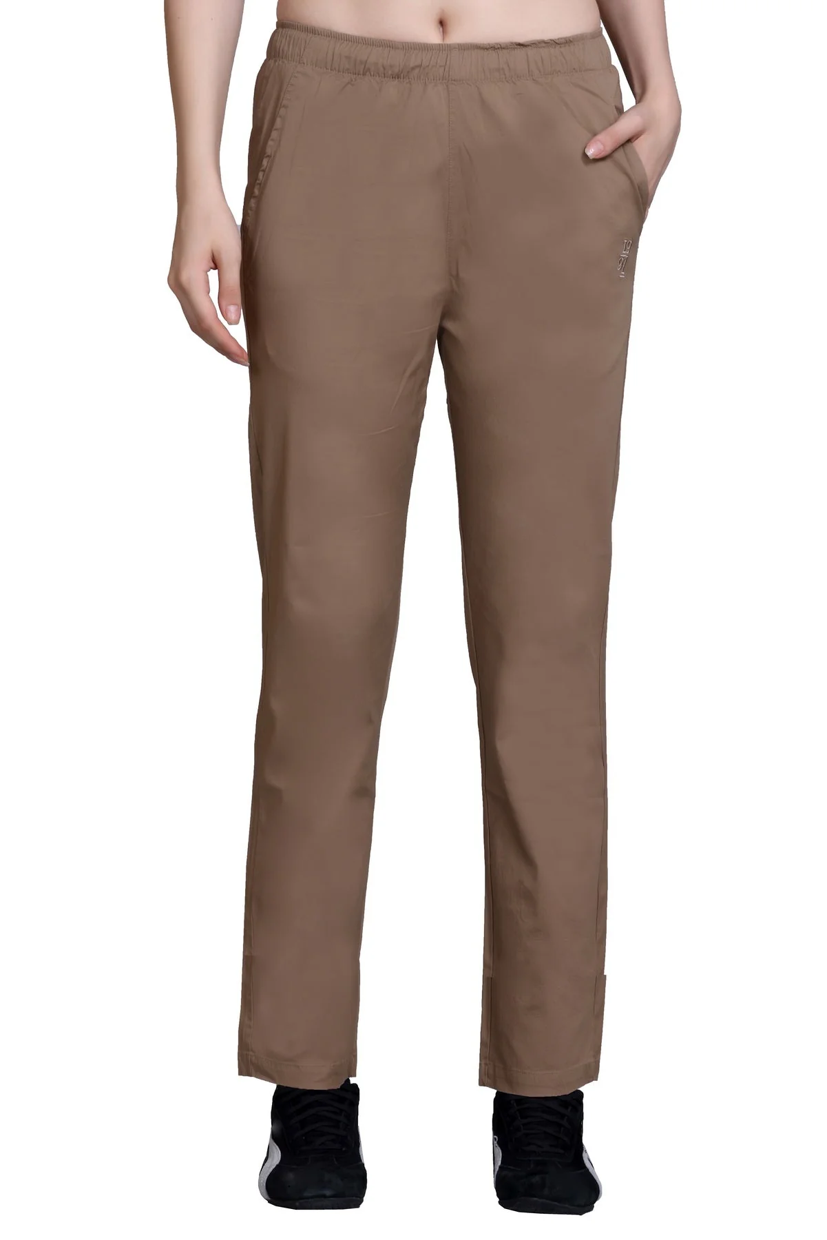 Women's Stretchable Solid Pants - Image 7