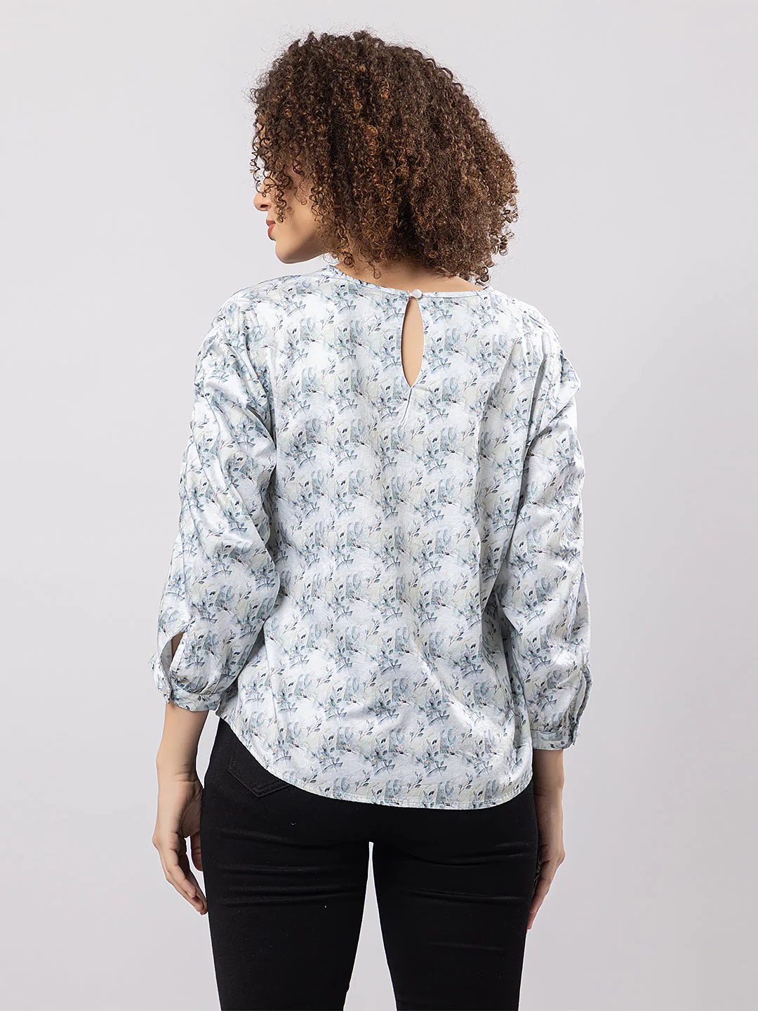 Women's Floral Print Top - Image 3