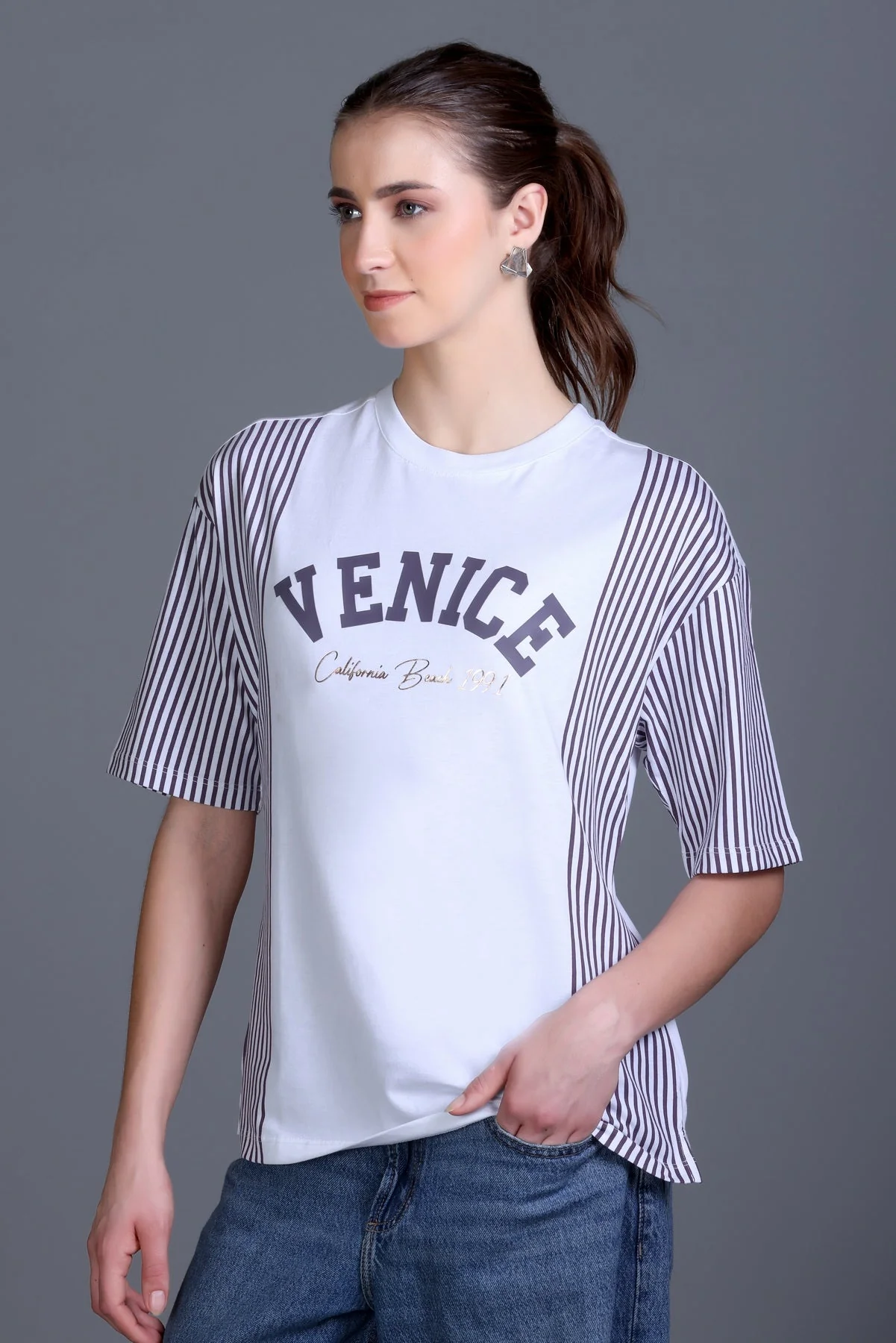 Women's 'Venice' Crew-Neck Tee - Image 6
