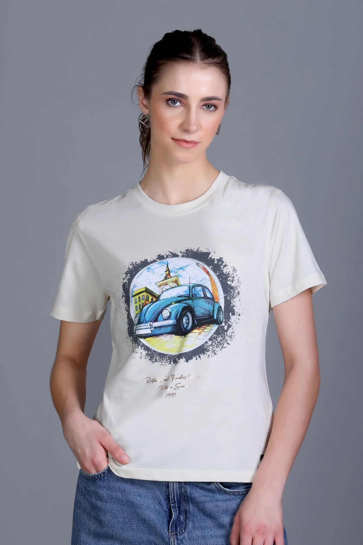 Women's 'Vintage Car' Tee