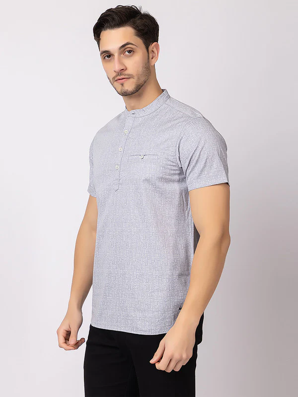 Men's Solid Half Kurta - Image 13