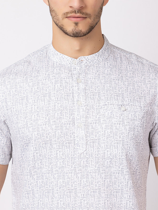 Men's Solid Half Kurta - Image 4