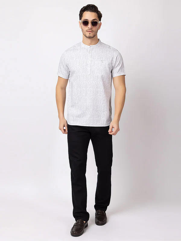 Men's Solid Half Kurta - Image 6